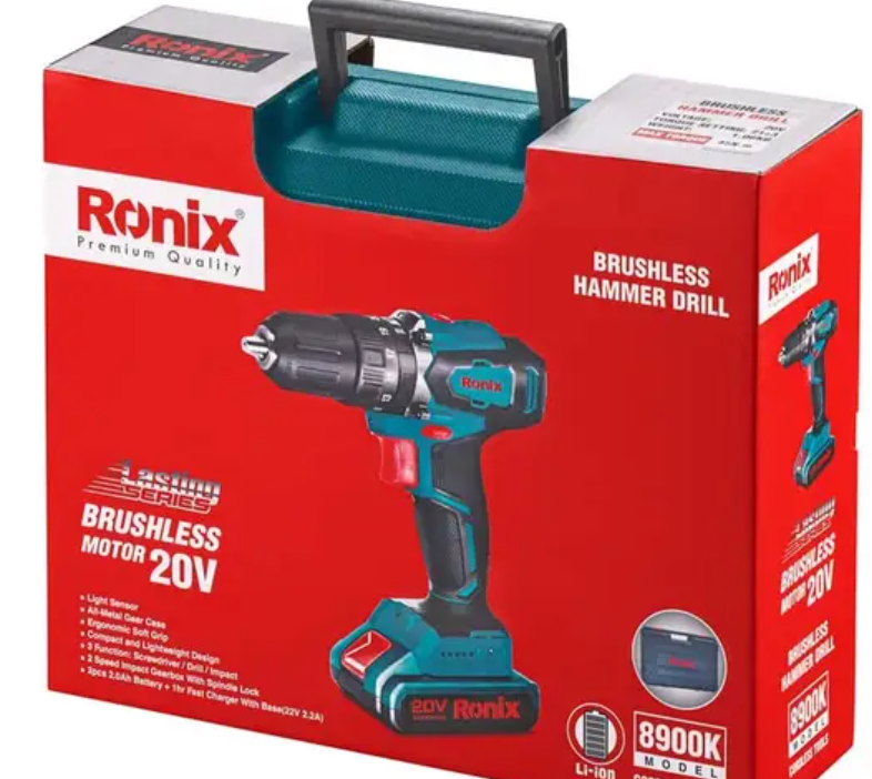 Berbequim Aparafusadora sem fios I 2Ah 20V I MODELO: 8900K I RONIX