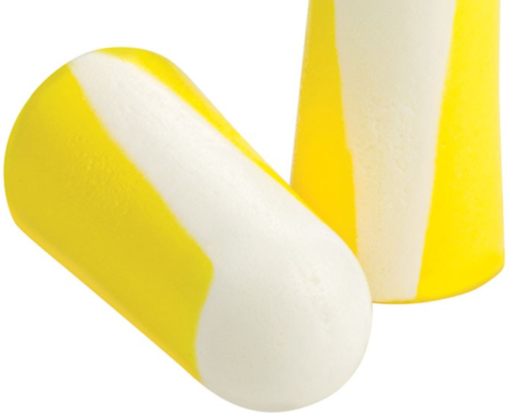 Tampões de proteção p/ ouvidos c/ fio em bolsa individual I cx de 200 pares I SNR 33 DB I SAFETOP