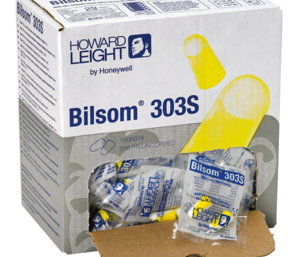 Tampões de proteção p/ ouvidos c/ fio em bolsa individual I cx de 200 pares I SNR 33 DB I SAFETOP