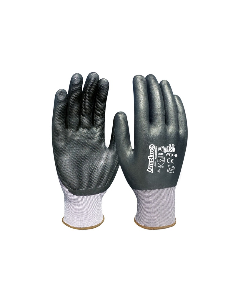 Luva  I pack 12 unid cX 60 pares I modelo: ARMALUX COATED I SAFETOP