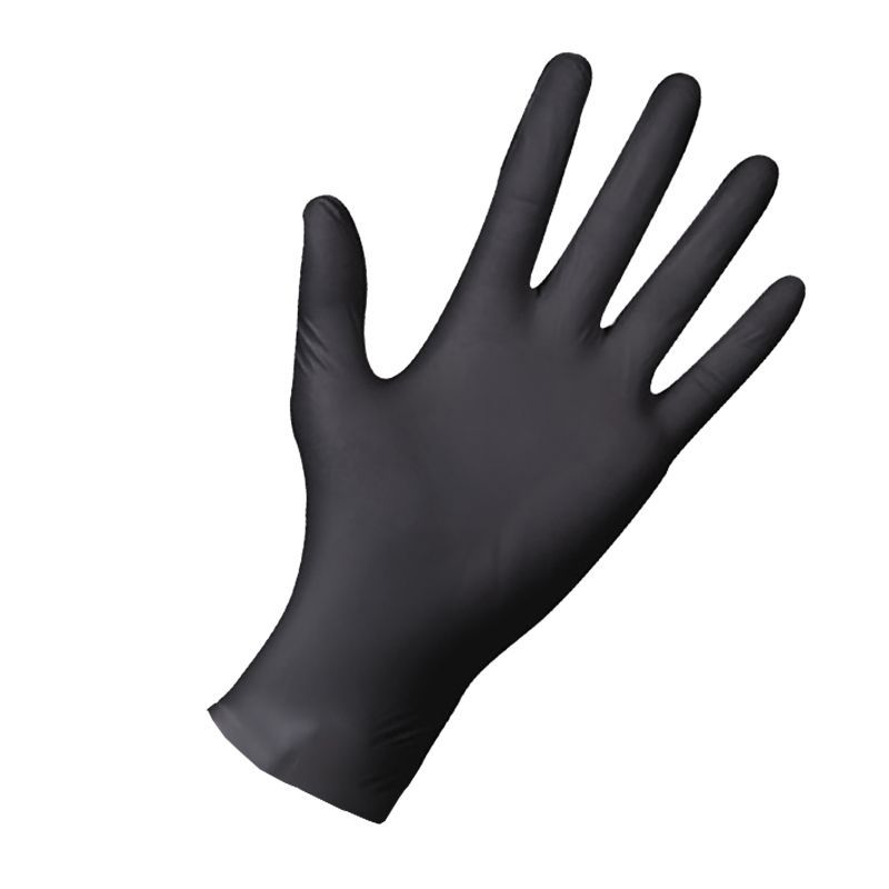 Luvas em nitrilo preto I 8 micras I modelo: Black Elephant I MUNDOGUANTE (pack 100 unidades) - Tamanho S