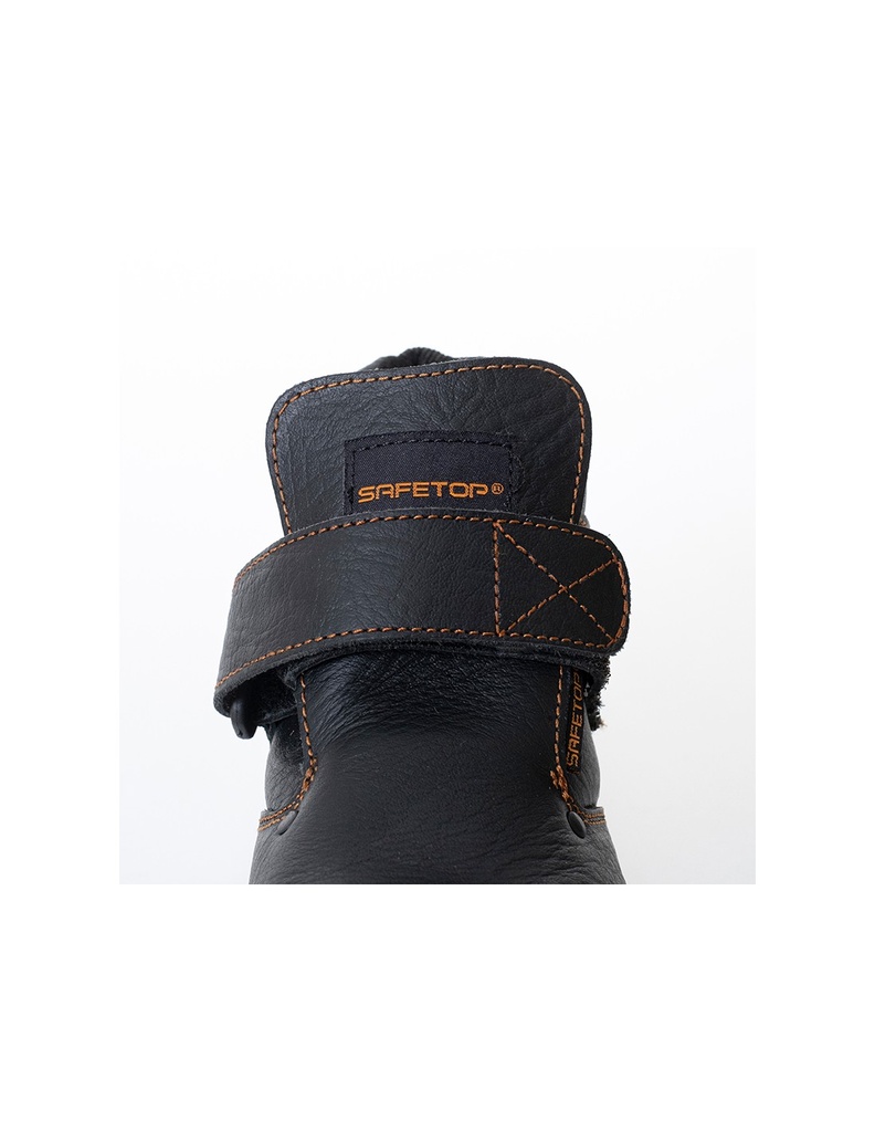 Bota de segurança, S3 I Modelo: AMIO S3 velcro e cordões interiores soldadura I SAFETOP