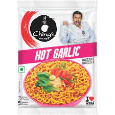 HOT GARLIC NOODELS 96X60G CHINGS