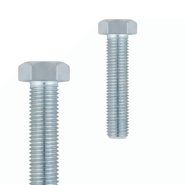 Parafuso sextavado DIN 933-8.8 I rosca métrica I zincada W 1 I Ø M10-20