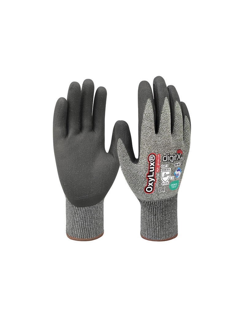 Luva s/costura de nylon e lycra I pack 12 unid cx 144 pares I modelo: OXYLUX I SAFETOP