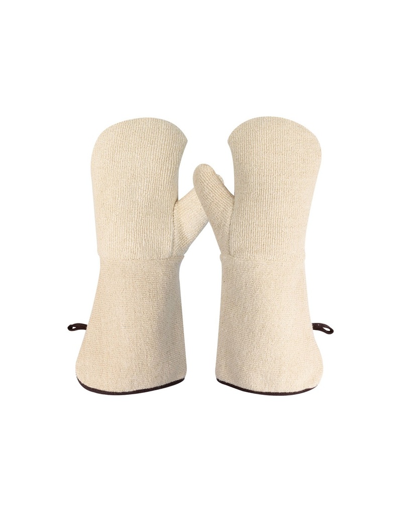 Luva anticalórica 250ºC e anticorte C I pack 6 unidades caixa 36 pares I modelo:  MANOPLA TERRYTOP I SAFETOP