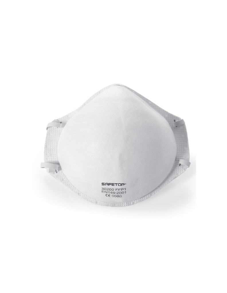 [SAFE14469-30200] Máscara respiratória pré moldada FFP1 Refª 30200  I pack 20 unid  I SAFETOP