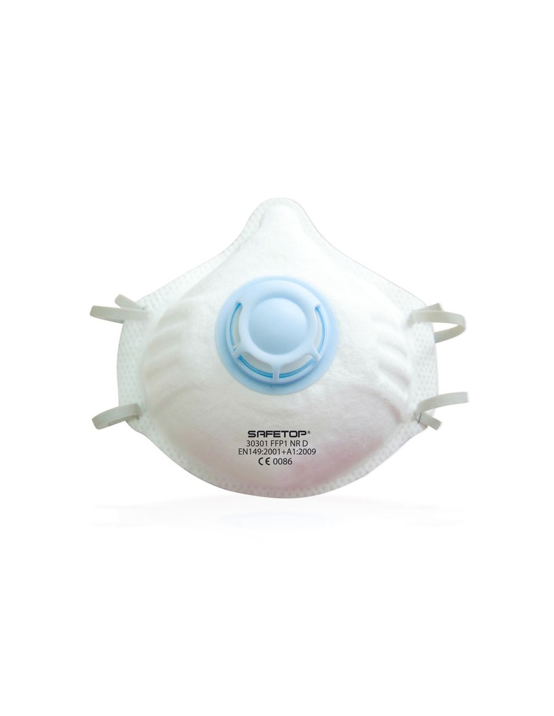 [SAFE14471-30301] Máscara preformada c/válvula FFP1 REFª 30301  I pack 12 unid I SAFETOP
