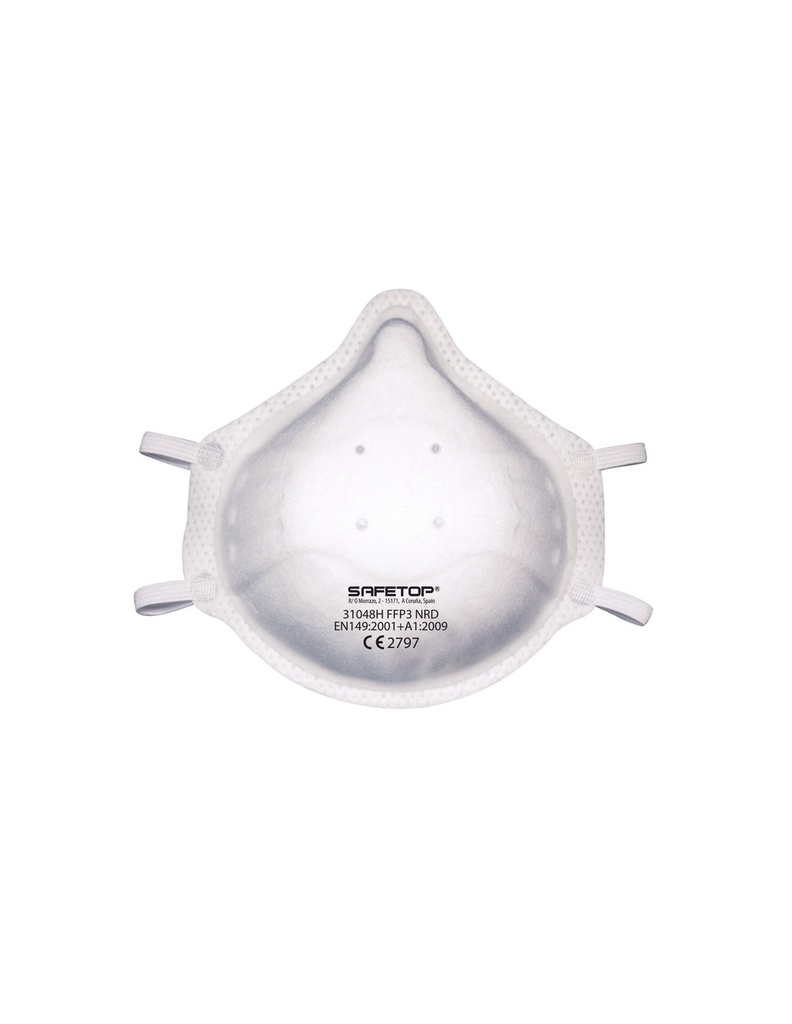[SAFE15055-31048H] Máscara preformada S/V selo nasal ajuste rápido I modelo: FFP3  I SAFETOP