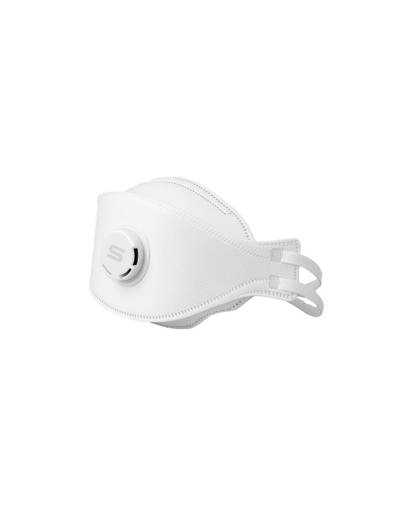 Máscara cimbiforme dobrável em 3 painéis com válvula FFP3 I SAFETOP