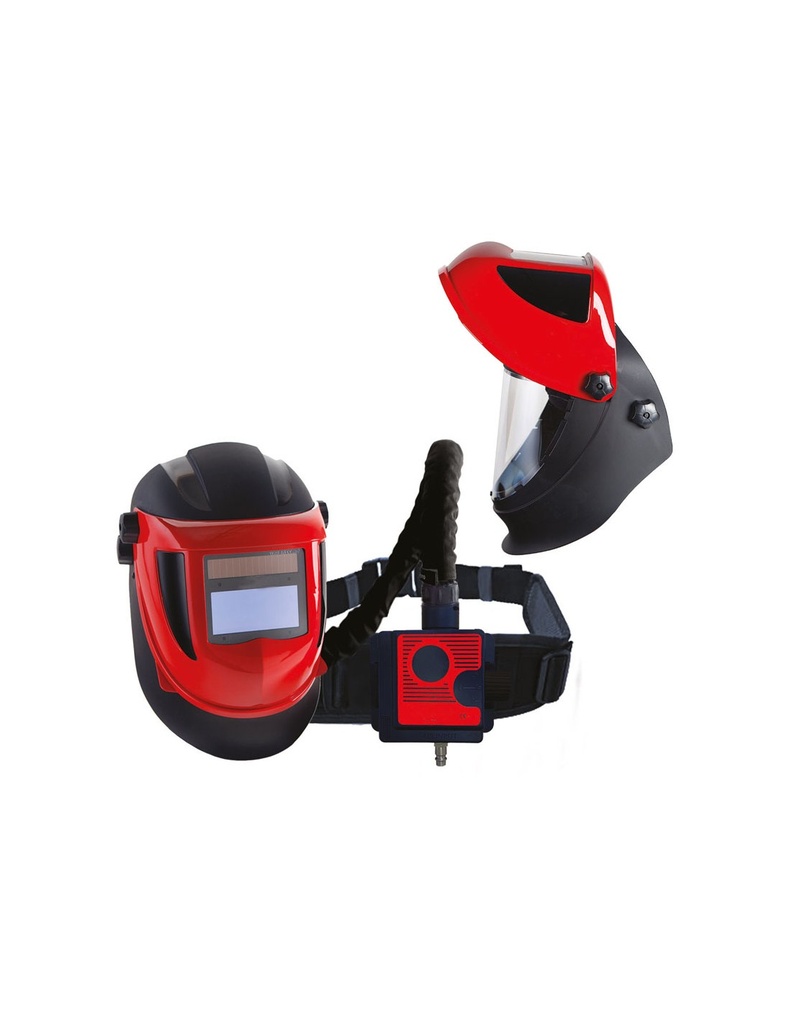 [SAFE16003-70680] Equipamento respiratório PAPR c/viseira de soldar auto AIRSHELL TH3I SAFETOP