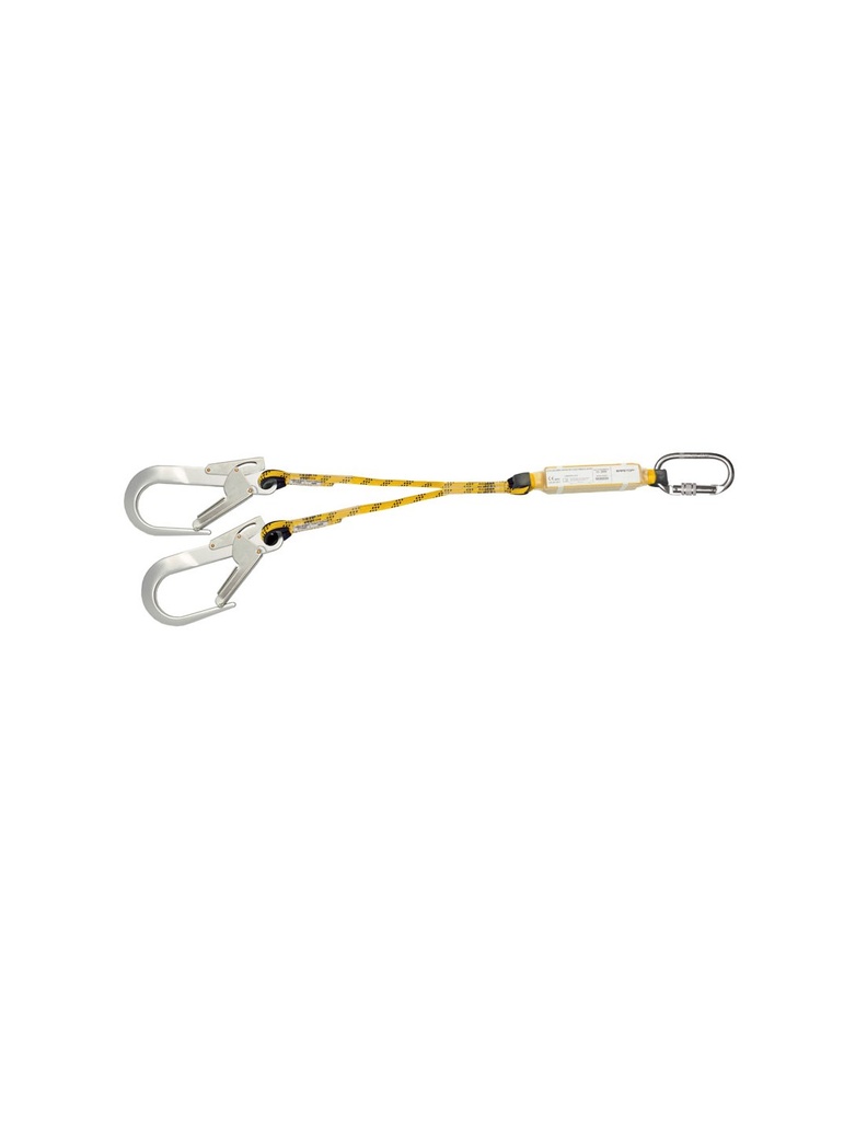 [SAFE16096-80227] Corda dupla 1,72m absorvador +80113J ( 2 uni.) + 80112J (1 unid.) I SAFETOP