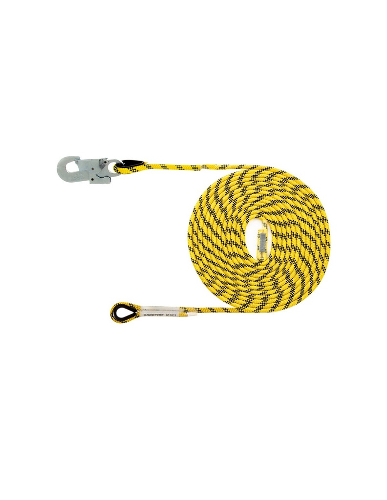 Linha de vida 30 m  14 mm diâmetro c/ mosquetão 80111 I SAFETOP