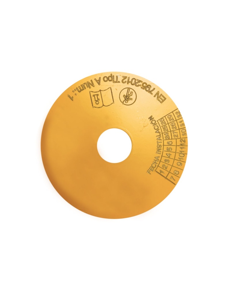 Placa de identificação e/ou revisão p/ ancoragem 80174 e 80175 I SAFETOP