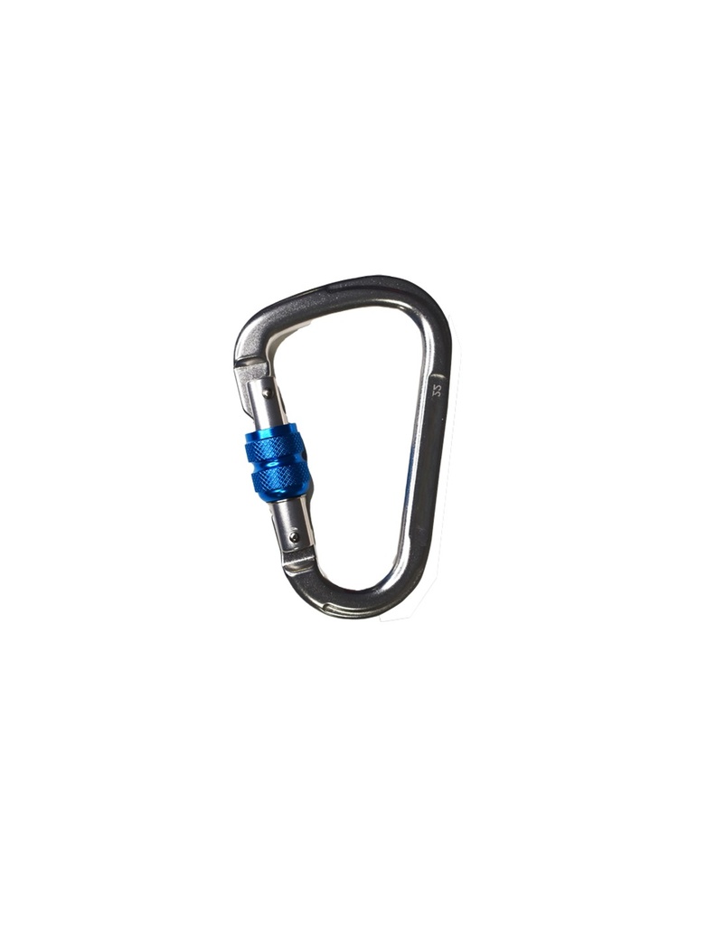 [SAFE16285-80120B] MOSQUETÃO FECHO DE ROSCA, ALUMÍNIO  I SAFETOP