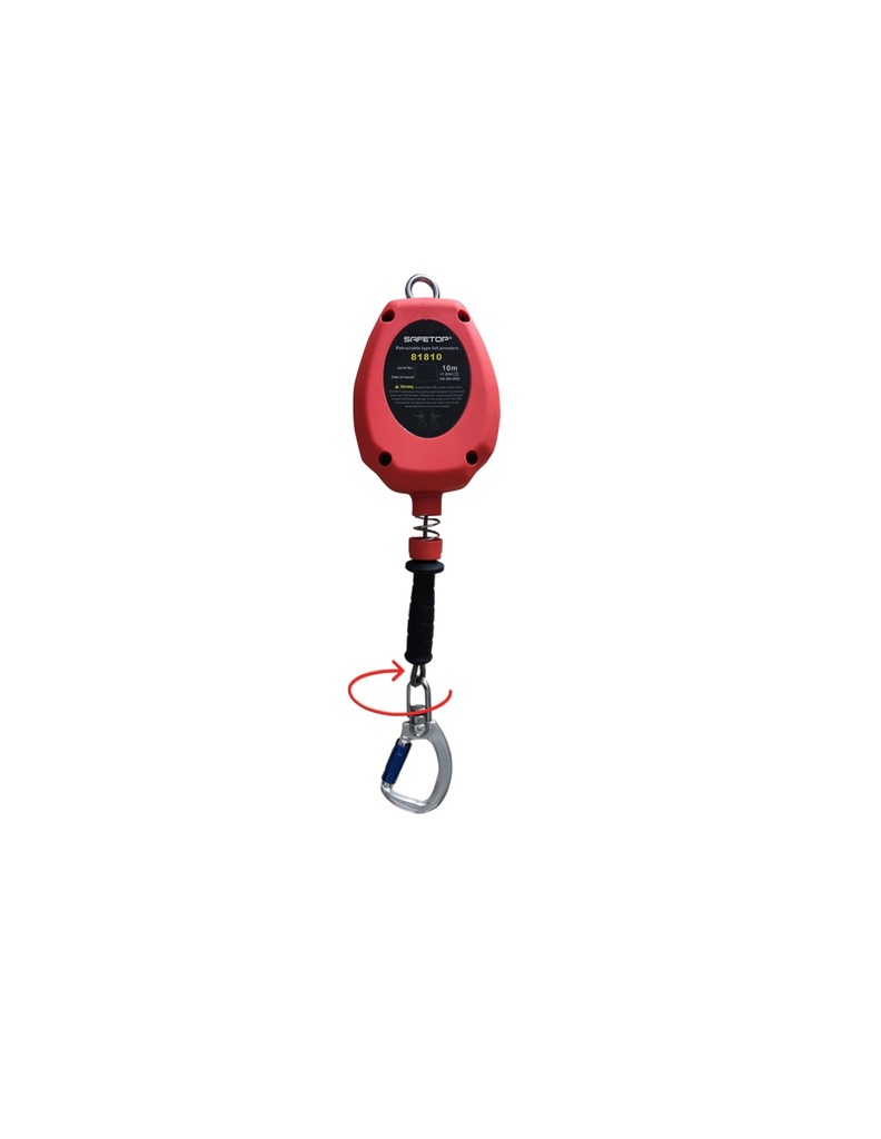 [SAFE16313-81815] I TRAKTIROLL, Retráctil 15m cabo com conectores giratórios I SAFETOP