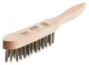 Escova manual universal com pega I medida: 290x30cm I 3 fileiras com 40 madeixas em fio aço latonado I FECIN (cópia)