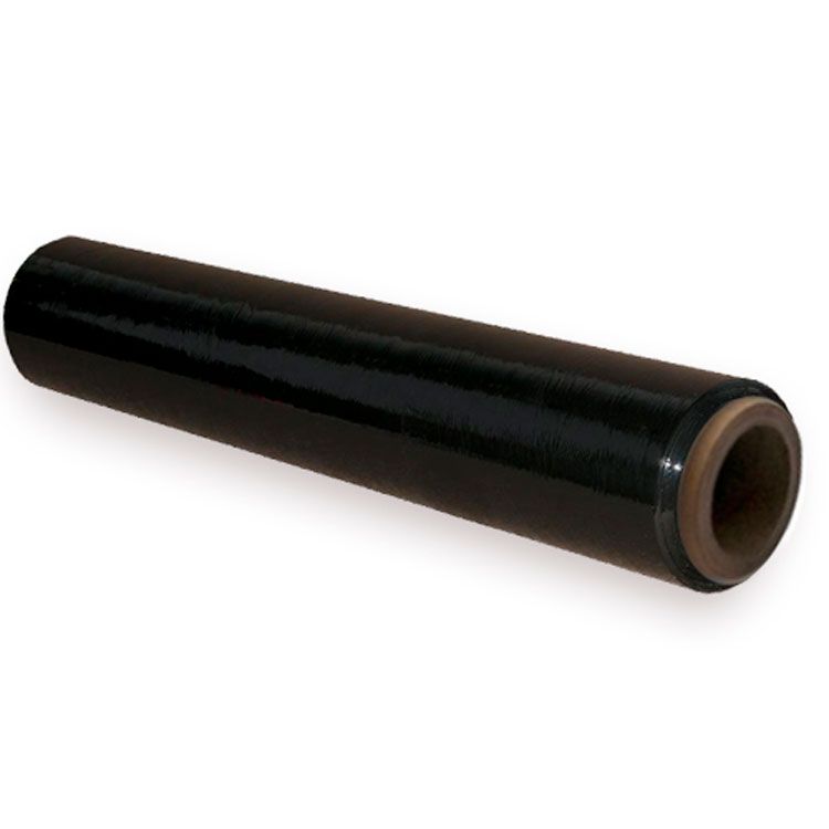 Rolo filme preto de paletização, 500 mm 1,5kg 23 MIC