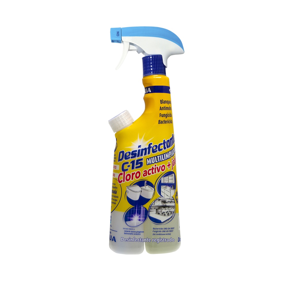 Desinfetante C15 425 ml, Concentralia, EcofoamSystem - SALLÓ: C15 Detergente Desinfetante com cloro ativo