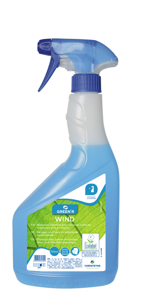 GREEN’R WIND, 750 ml: Limpa-vidros multiusos