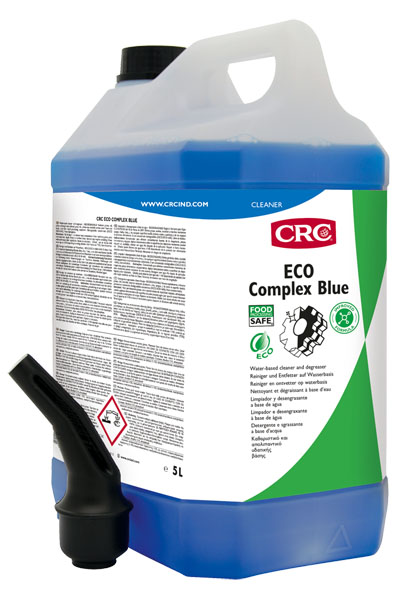Eco Complex Blue 5Litros: Produto limpeza não inflamável, de secagem à base de água para contaminantes pesados em áreas de processamento alimentar I CRCpara