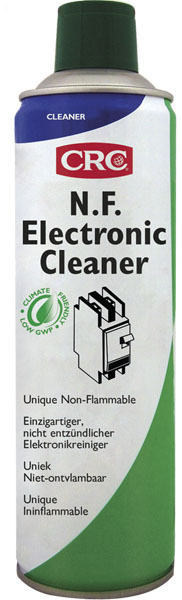 N.F. Electronic Cleaner 250Ml: Produto limpeza de precisão único, não inflamável, adequado para a limpeza e desengordurante de todos os tipos de contatos e componentes elétricos em que não é desejável uma paragem I CRC