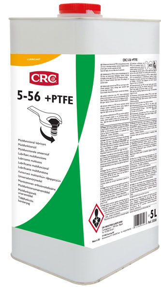 5-56 + PTFE - Líquido de manutenção multiusos para utilização  em aplicações de manutenção exigentes e profissionais I CRC