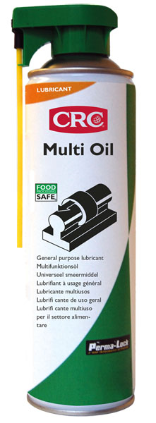 Multi-Oil 500Ml: Óleo multiuso para processamento alimentar que visa a lubrificação geral, com excelentes caraterísticas de penetração e protege contra a fricção e o desgaste I CRC