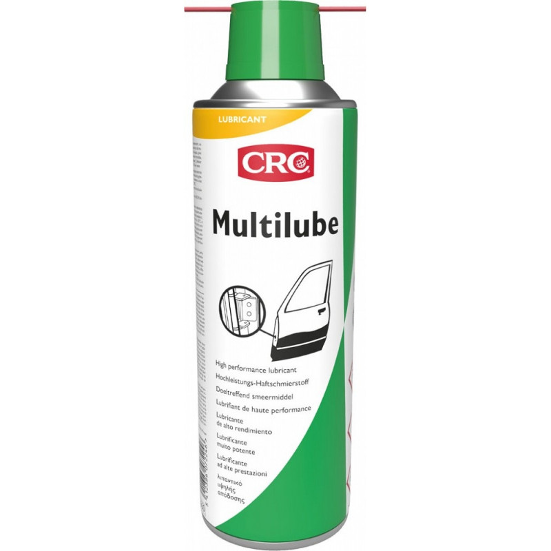 Multilube 500Ml: Lubrificante multiusos transparente com aspeto azul temporário para uso geral no setor das oficinas I CRC