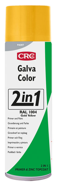 GALVACOLOR 1004 amarelo, 500ML: Primário de fosfato de zinco 2 em 1 e tinta semibrilhante  I CRC