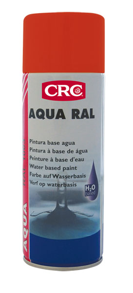 Aqua Ral 3000 vermelho fogo, 400ml: Tinta de secagem rápida, resistente aos raios UV I CRC