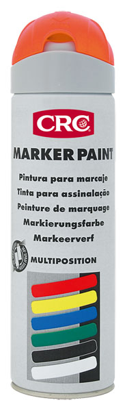 Marker Paint Laranja 500ml: Tinta de marcação temporária à base de resinas acrílicas I CRC