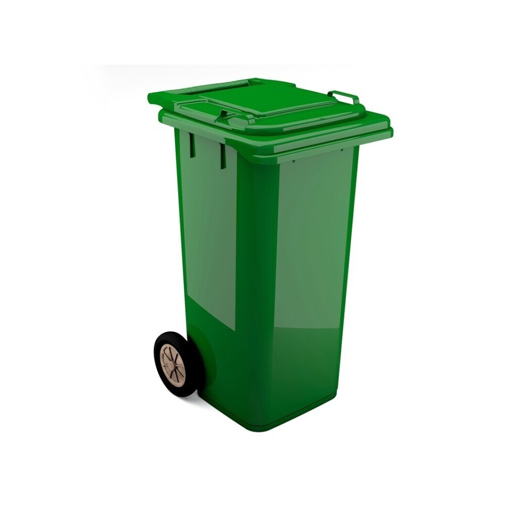 [PRAC009250-2040616] Contentor BIOLOGIC com rodas I tampa verde e fundo cinza I 555x460x900mm I 120 litros (cópia)
