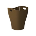 Papeleira sem tampa I Castanho I 8 litros