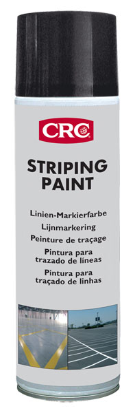 Striping Paint Preto 500ml: Tinta marcação de longa marcação I CRC