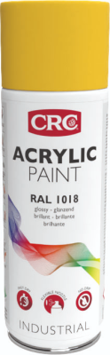 Acrylic Paint Amarelo 1030871, 400ml: Tinta que protege a superfície e dá uma cor intensa I CRC