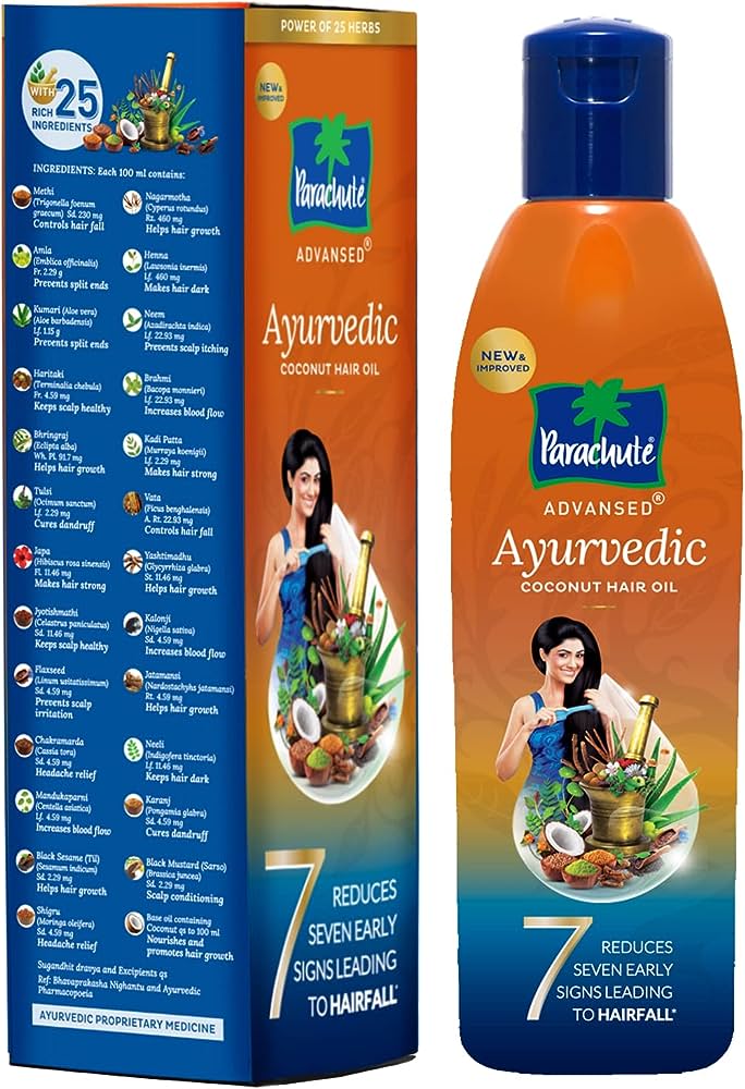 AYURVEDIC HAIR OIL 24X190ML PARACHUTE