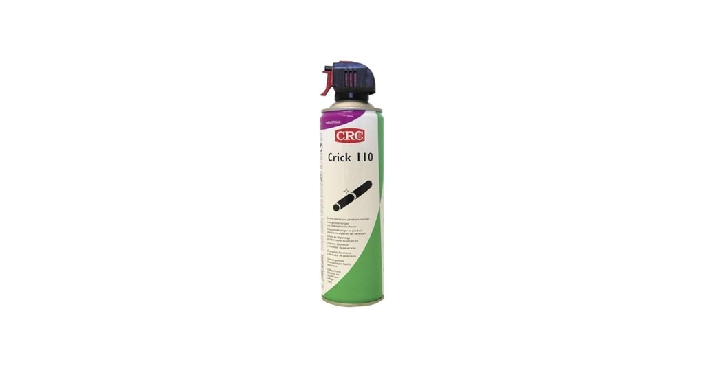 Crick 110 500ml: Produto de limpeza com solvente prepara a superfície p/ensaio