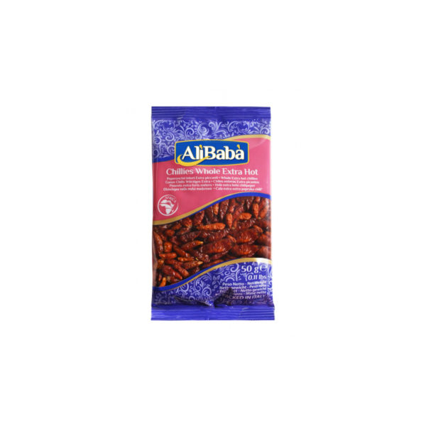 CHILLI WHOLE EXT HOT 20X50G ALI BABA