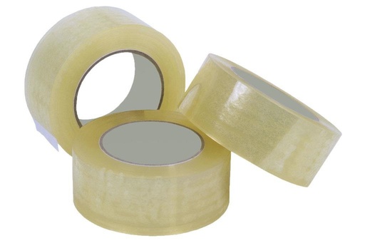 [P4043] Fita cola adesiva transparente em polipropileno, 45 micras, medida: 48 mm x 66 metros