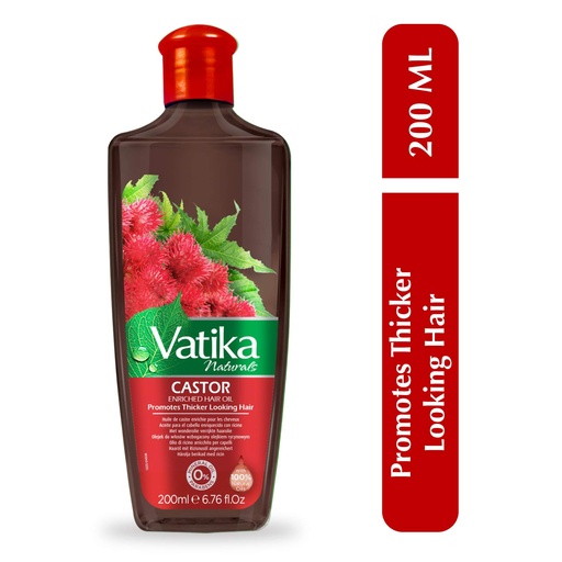 [C200041] VATIKA CASTOR HAIR OIL 6X200ML