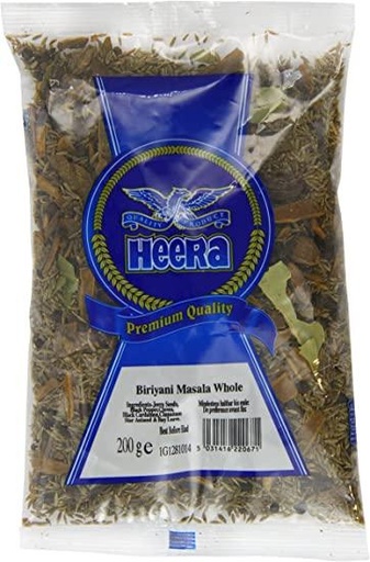 [E100051] BIRYANI MASALA WHOLE 10X200G HEERA