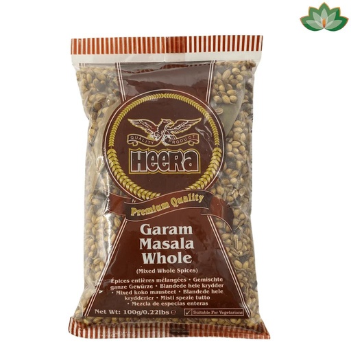 [E100055] GARAM MASALA WHOLE 20X100G HEERA