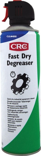[CRC008884-1030075] Fast Dry Degreasaer, 500 ml: Produto de limpeza solvente com baixo ponto de inflamação para contaminantes pesados em peças mecânicas I CRC