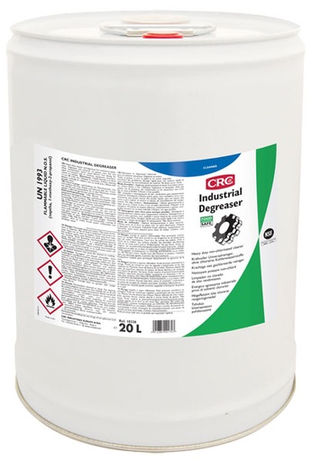 [CRC008889-1030116] Industrial Degreaser, 20 litros: Limpeza e desengordurante secagem rápida para equipamento mecânico I CRC
