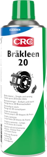[CRC008900-1031870] Brâkleen 20, 500 ml: Limpador de travões para fácil limpeza de óleo, gordura, sujidade e pó de travões. I CRC