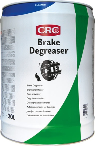 [CRC008902-1032054] Brake Degreaser, 20 litros: Desengordurante solvente para manutenção e revisão de peças de travões I CRC