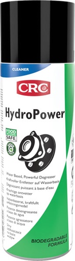 [CRC008903-1755345] Hydropower, 400 ml: Desengordurante geral à base de água, com Ph neutro. Remove de forma rápida e segura a gordura, óleo, os lubrificantes a sujidade e outros contaminantes difíceis das peças e superfícies mecânicas. I CRC