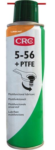 [CRC008944] 5-56 + PTFE, 250 ml: Spray de manutenção multiuso para utilizações em aplicações de manutenção exigentes e profissionais I CRC