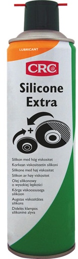 [CRC008964-] Silicone Extra 500Ml: Mistura de óleos de silicones estáveis e alta qualidade, garante lubrificação na maioria das aplicações metálicas e não metálicas I CRC